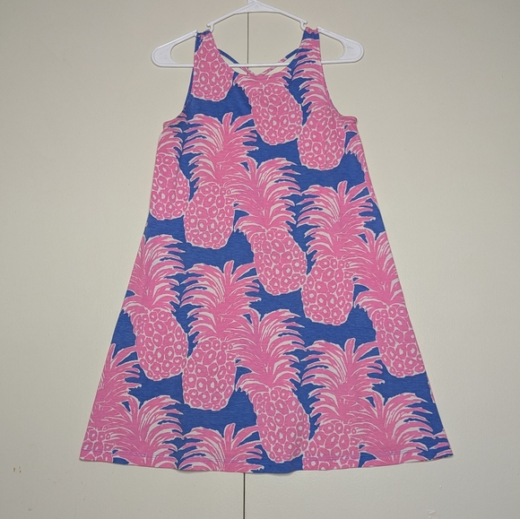 Lilly Pulitzer Kristen Swing Dress Pineapple‎ Strappy Back Beachy Size XS - Picture 1 of 8
